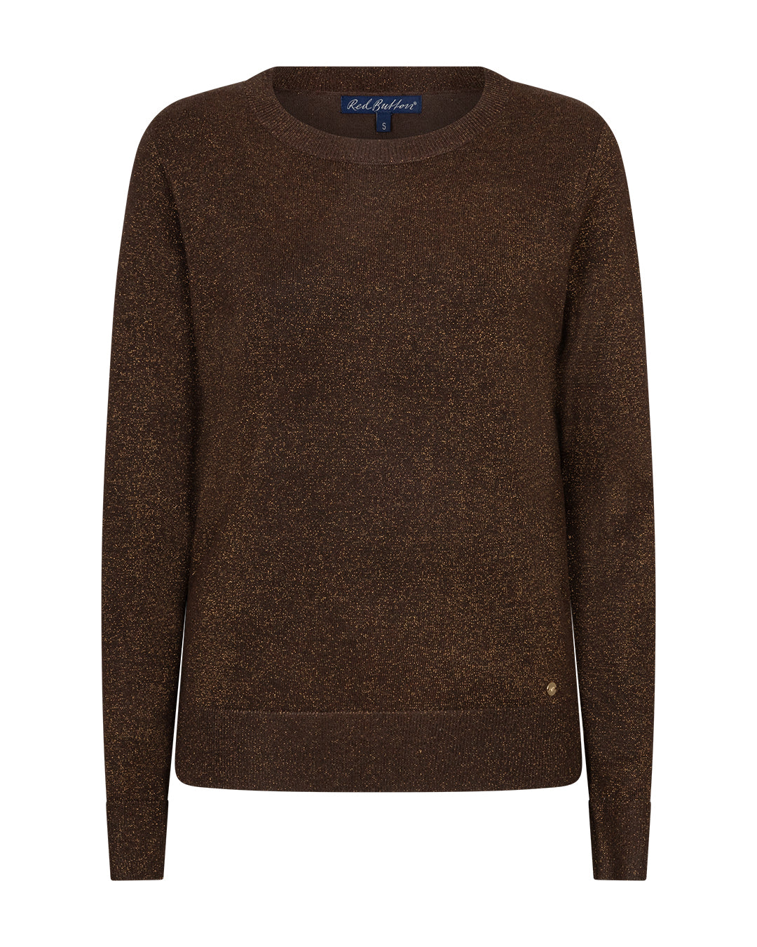 Red Button Sweet Sparkle Jumper in Brown