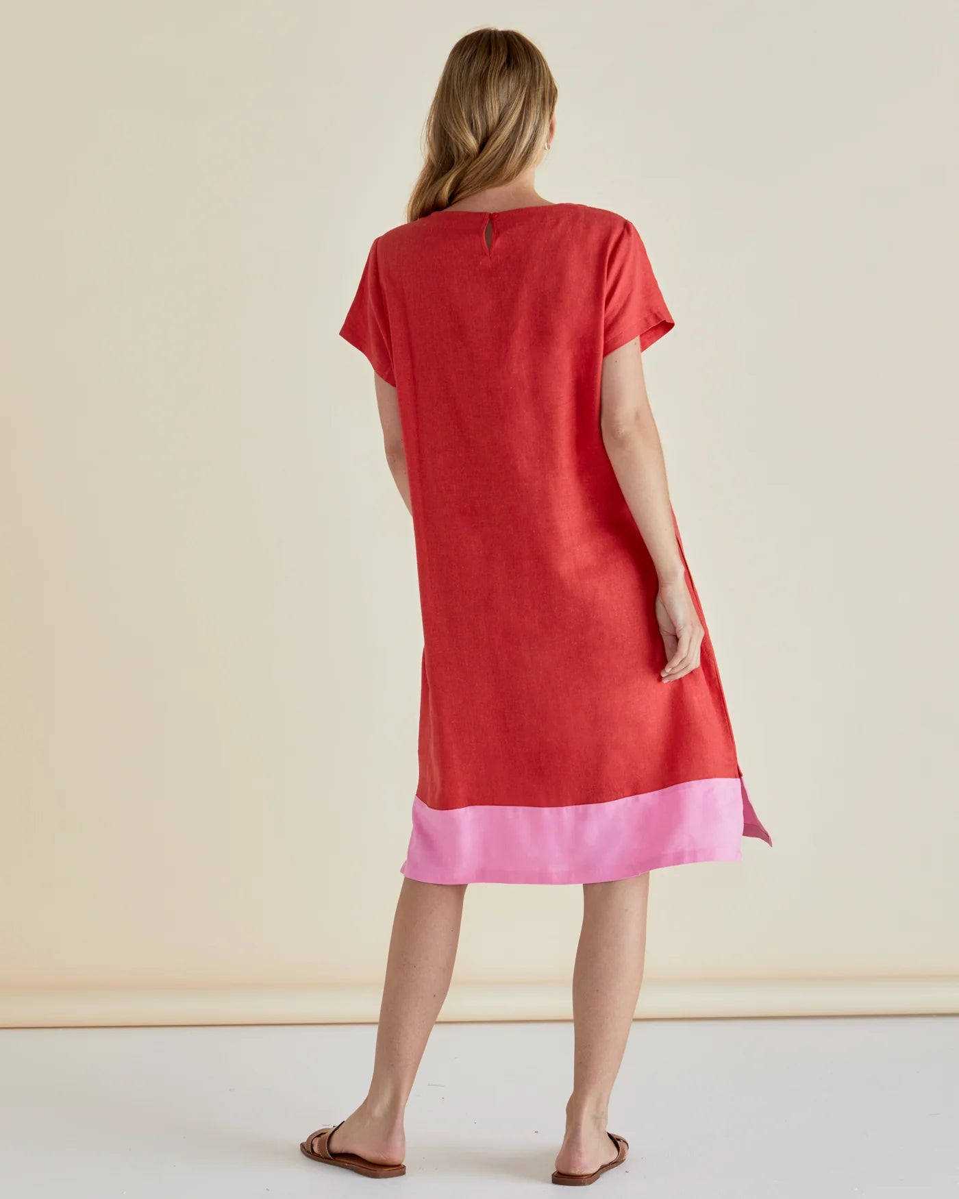 Betty Basics Elwood Dress in Red/Pink