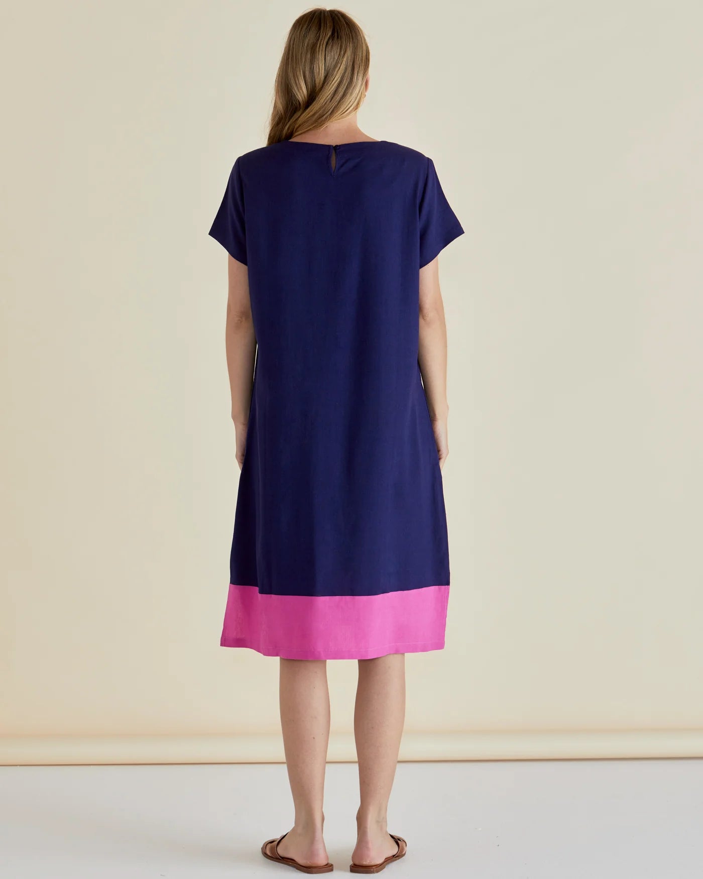 Betty Basics Elwood Dress Navy/Pink