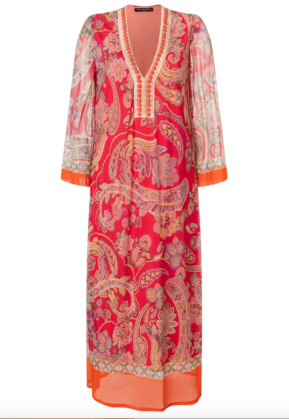 Zetory Kaftan Dress in Pink