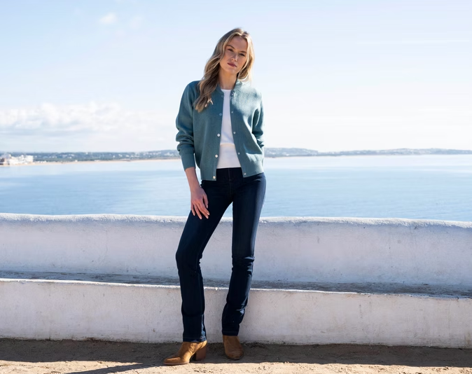 Marble Teal Cardigan