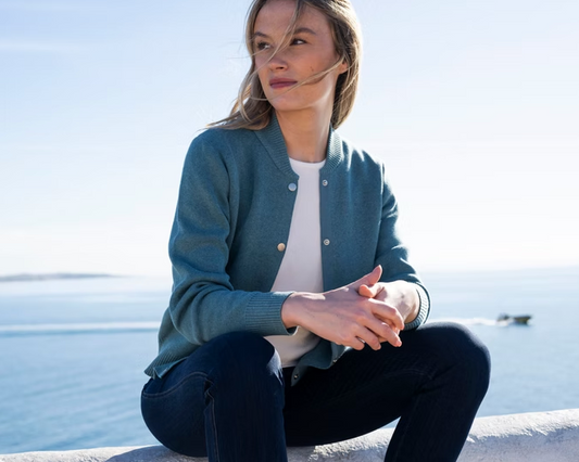 Marble Teal Cardigan