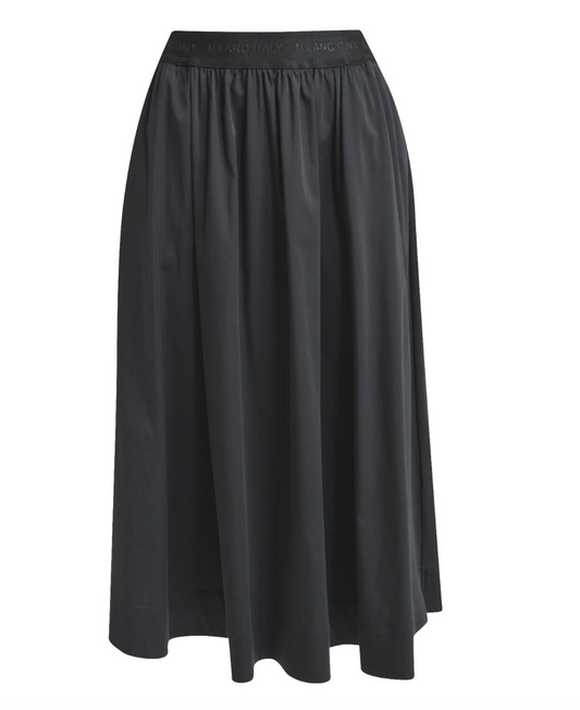 Milano Italy Wide Skirt in Black