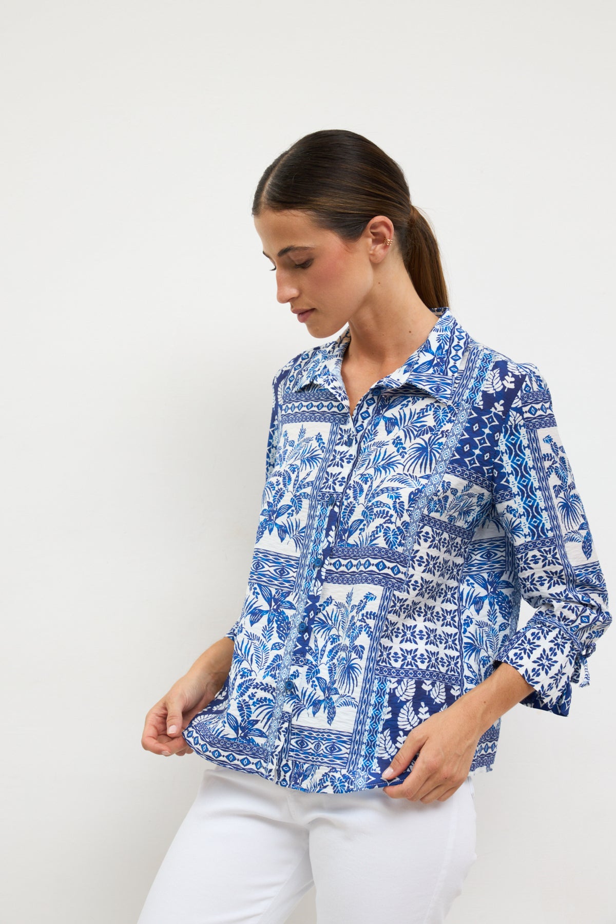 Tinta Style Selva Shirt in Indigo Blue
