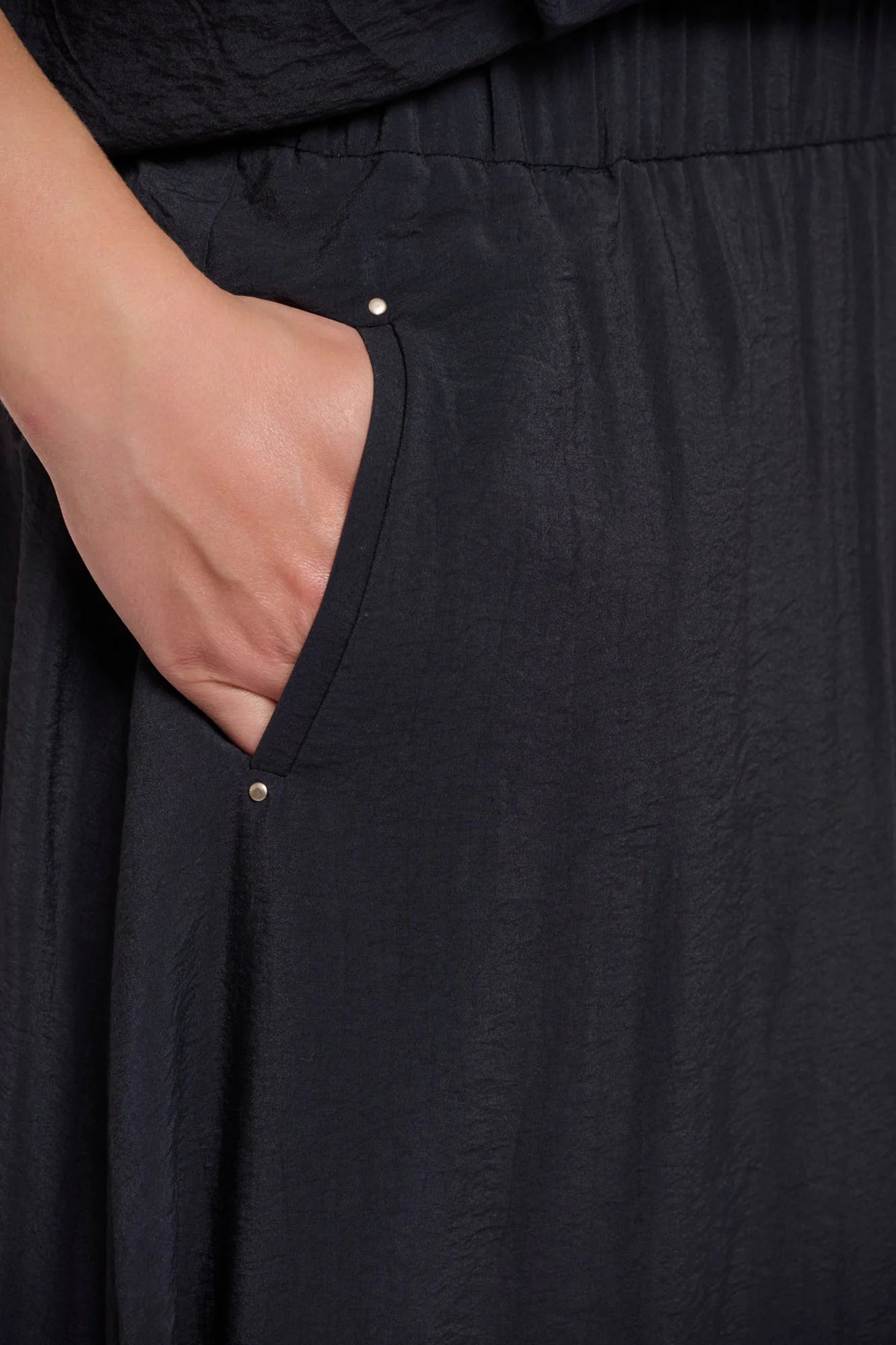 Rino & Pelle Tosca Midi Skirt in Dark Navy