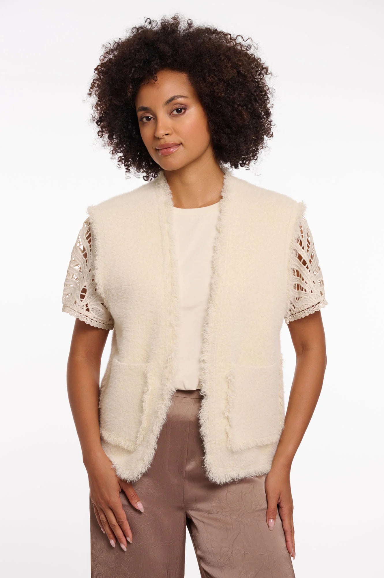 Rino & Pelle Vita Waistcoat in Fringe Birch