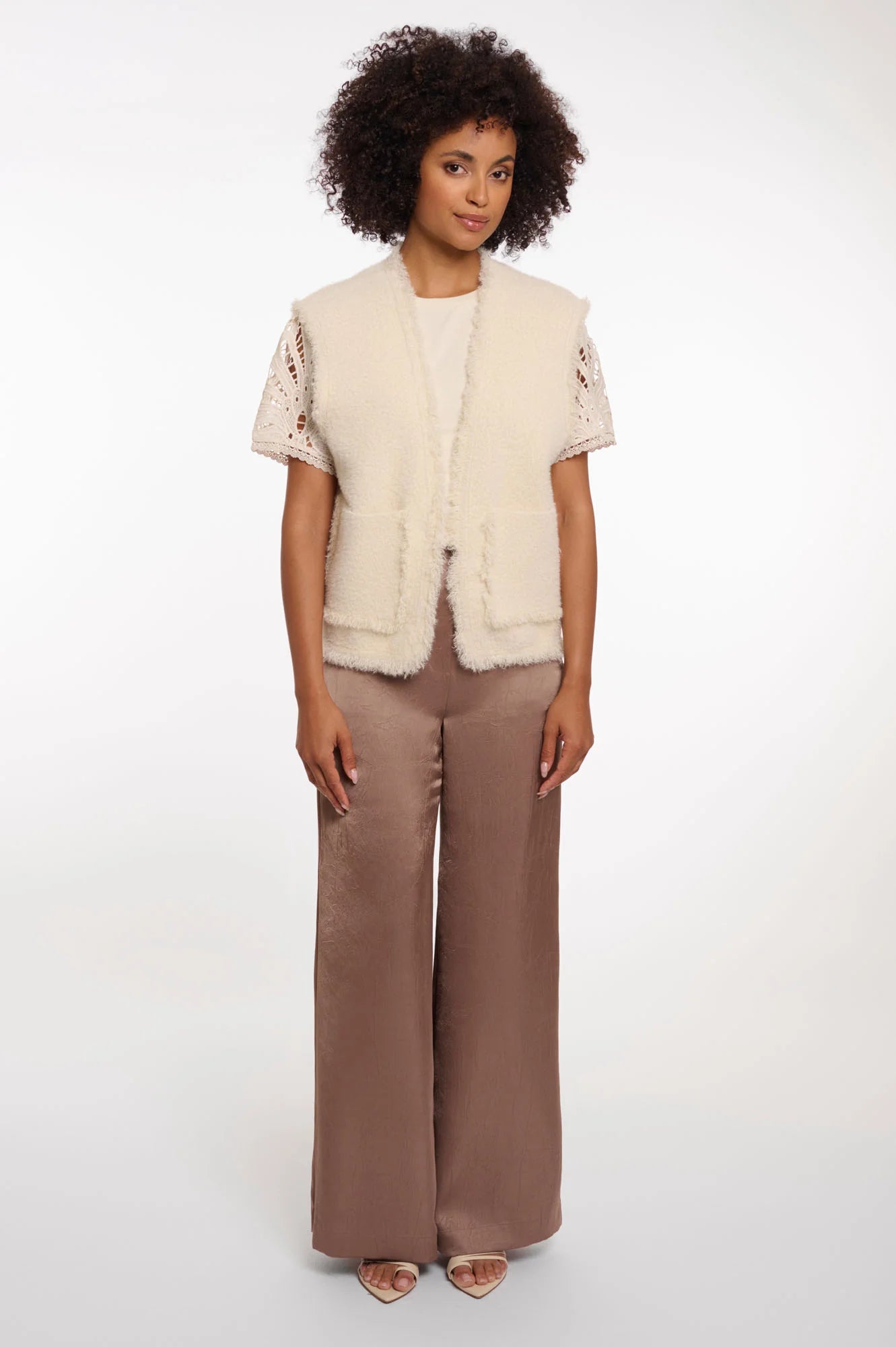 Rino & Pelle Vita Waistcoat in Fringe Birch