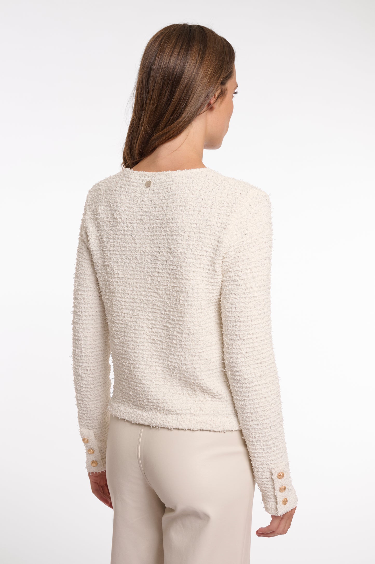 Rino & Pelle Yamin Knitted Cardigan in Snow White