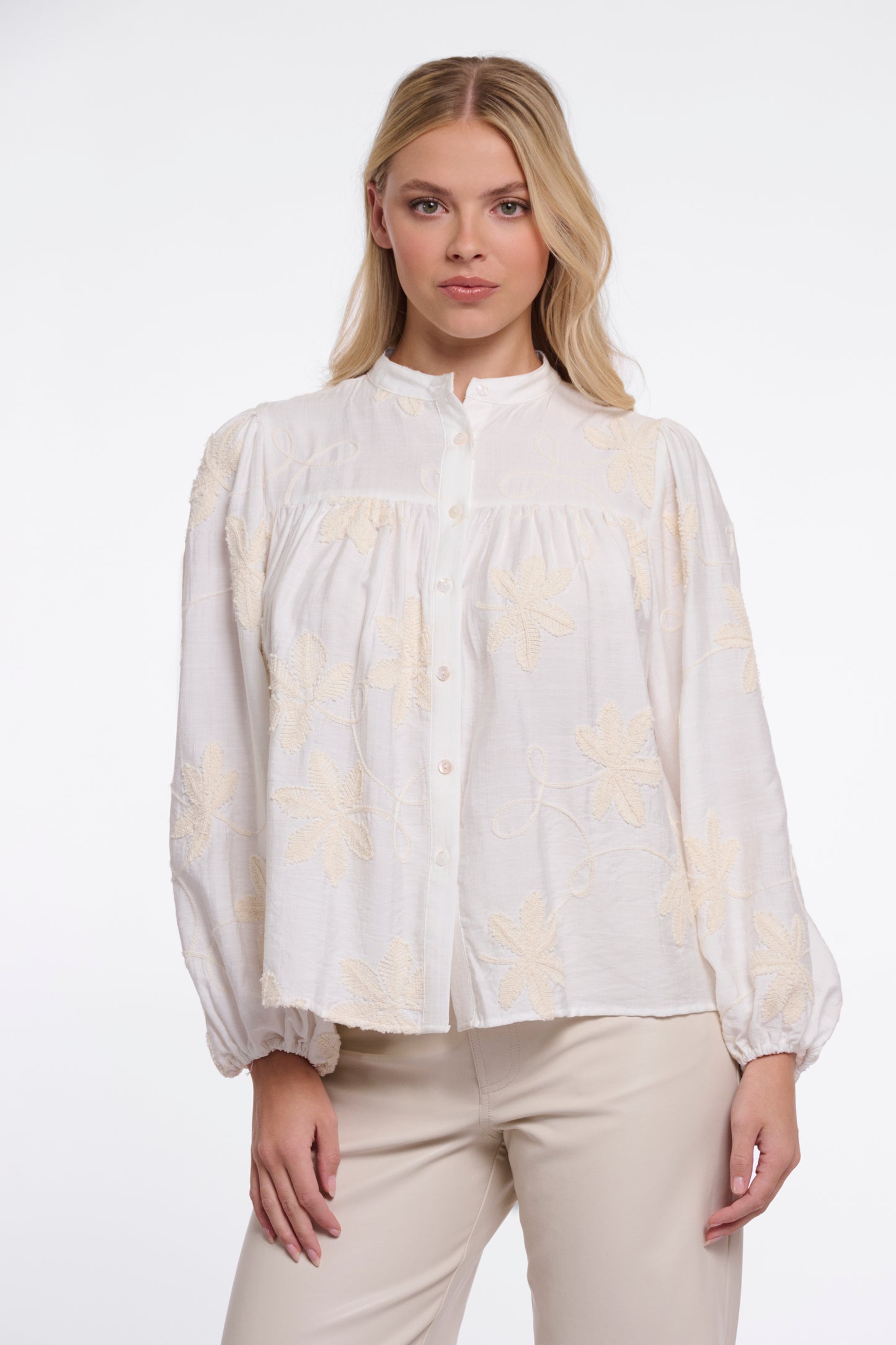 Rino & Pelle Zilan Blouse in Snow white