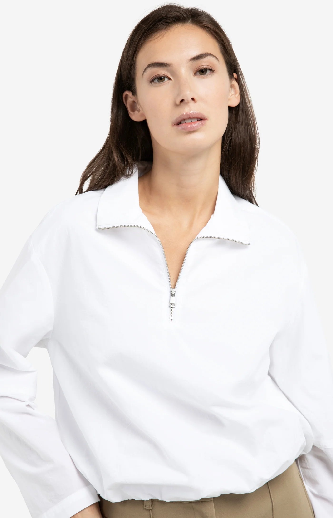 Yaya Balloon Blouse in Pure White