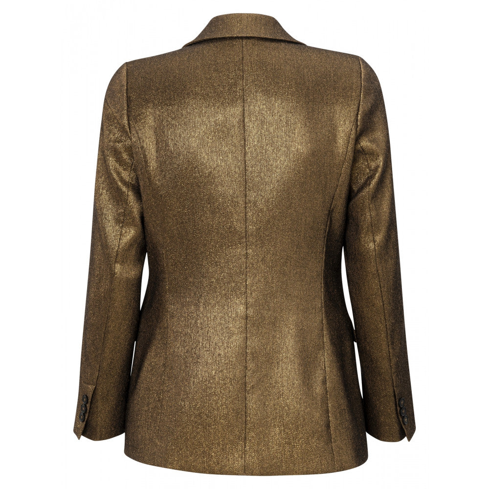 YAYA Blazer with long sleeves and pocket with glitter effect