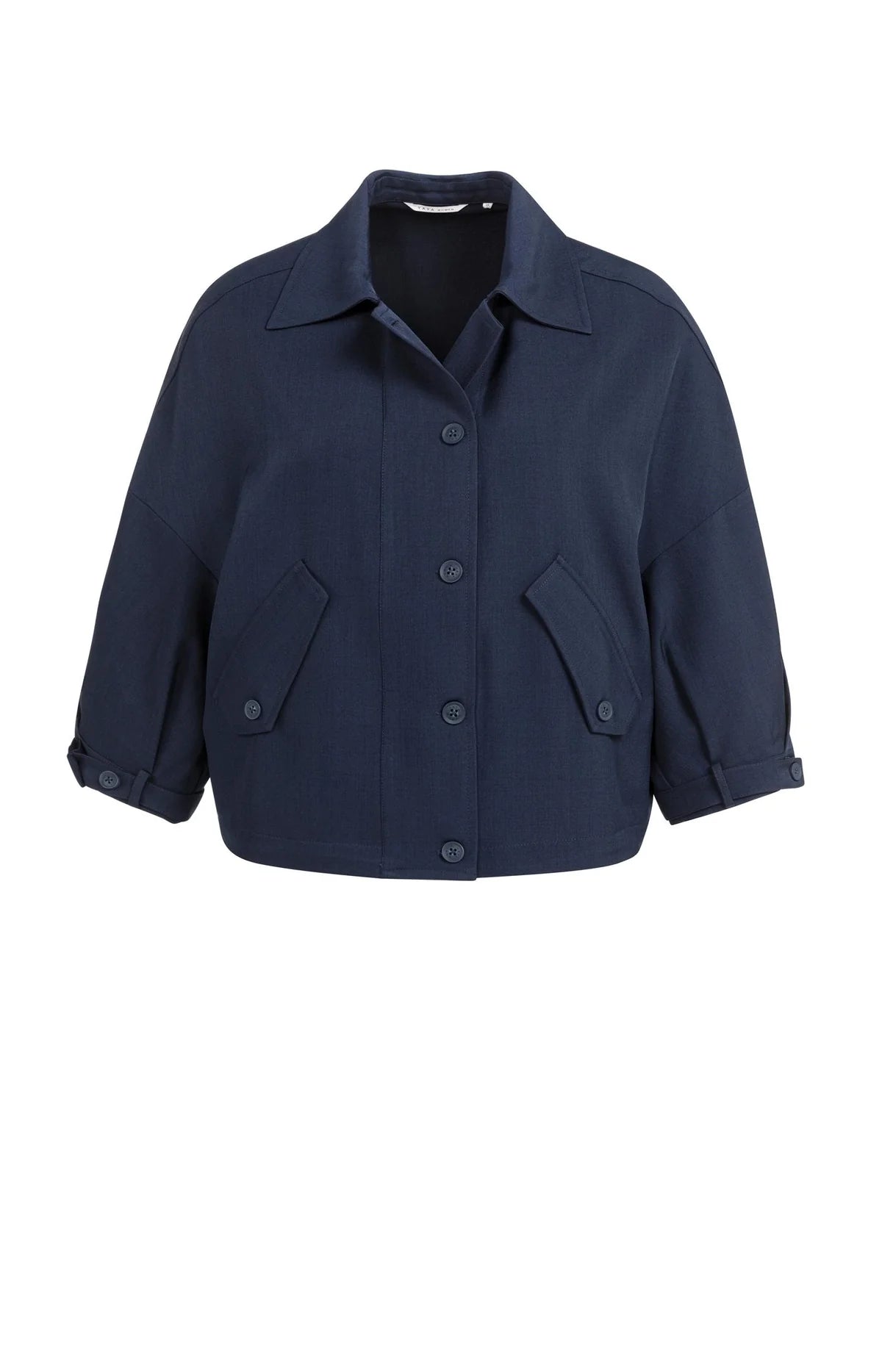 Yaya Blouse Jacket in Navy Blue