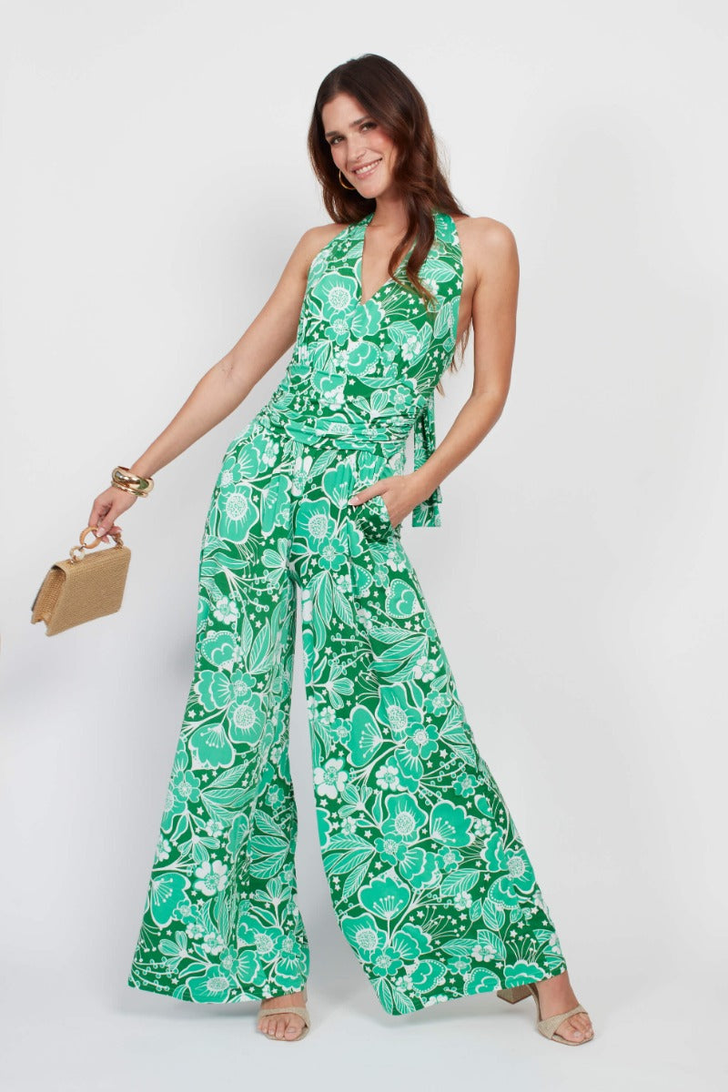 Onjenu Ciara Jumpsuit Wildflower Green