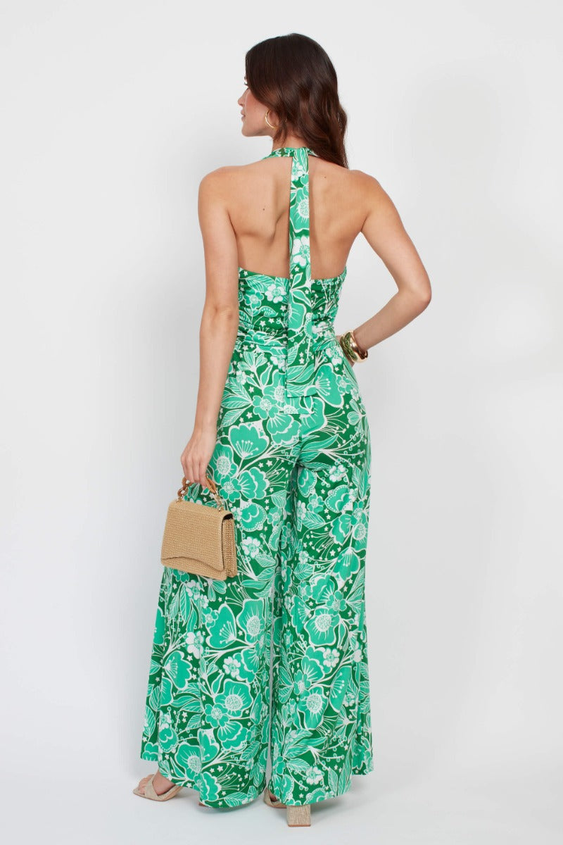 Onjenu Ciara Jumpsuit Wildflower Green