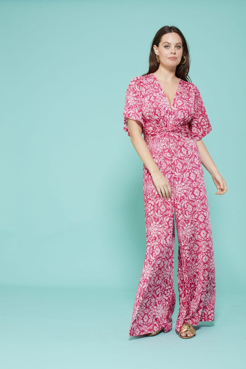 Dakota Jumpsuit in Elba Pink