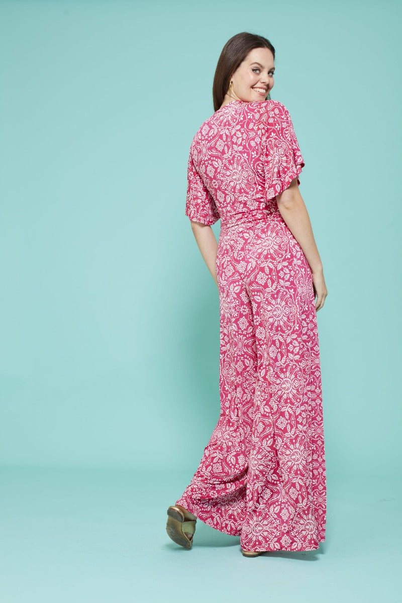 Dakota Jumpsuit in Elba Pink