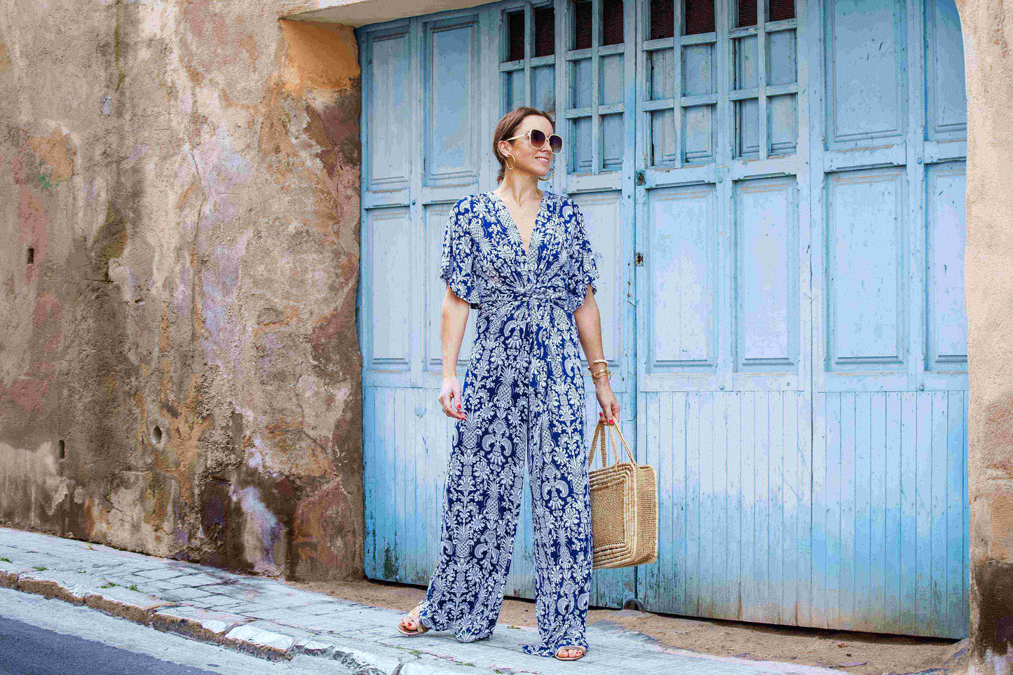 Dakota  Jumpsuit in Pina Navy