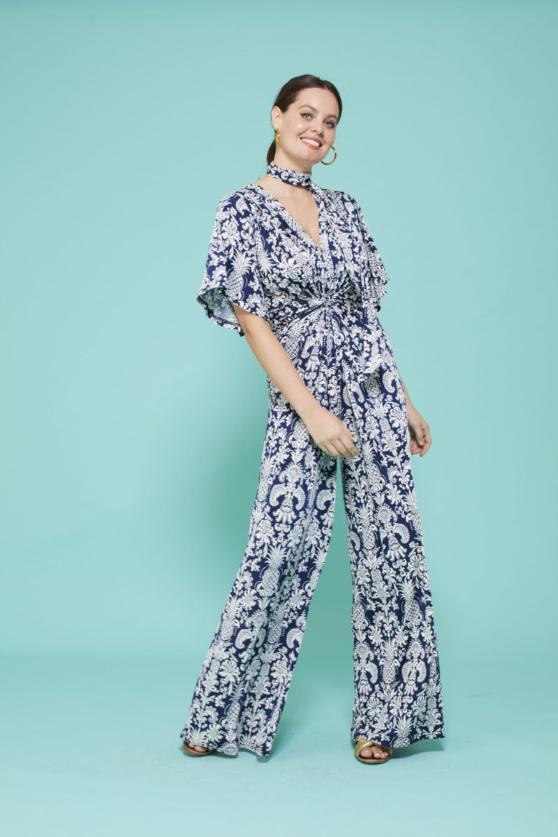 Dakota  Jumpsuit in Pina Navy