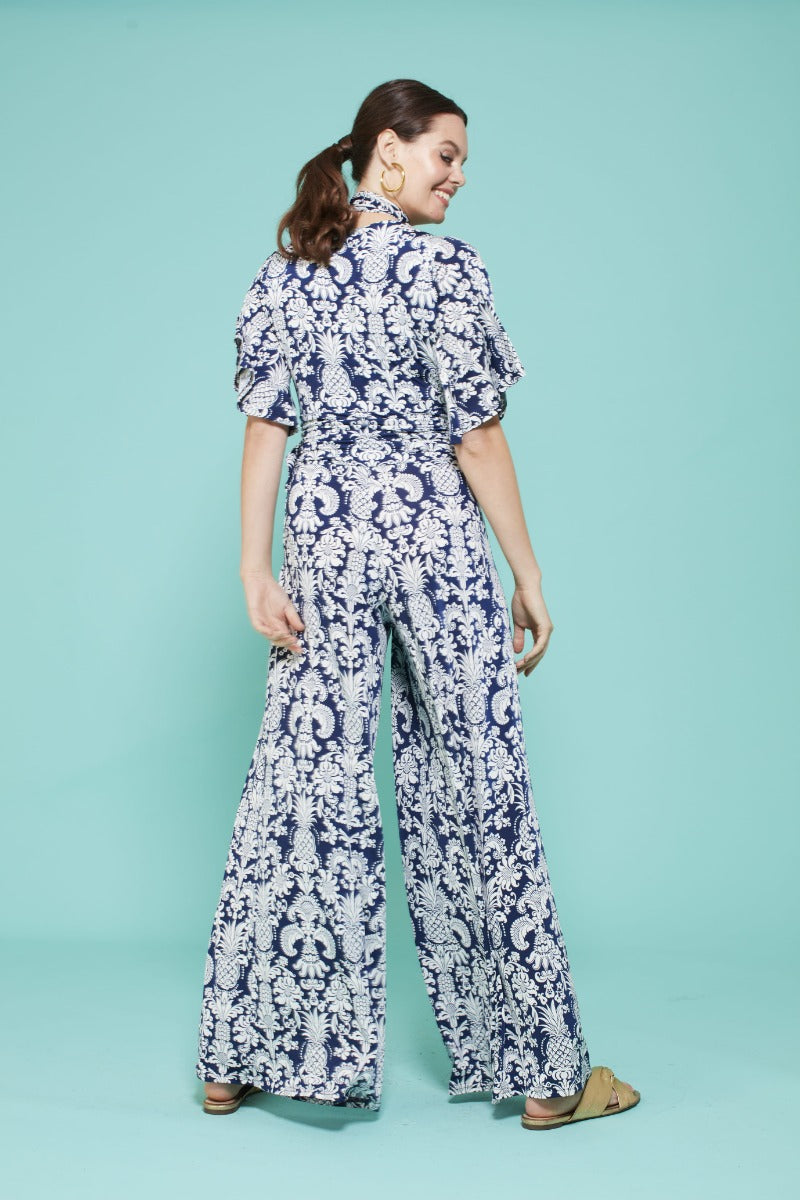 Dakota  Jumpsuit in Pina Navy