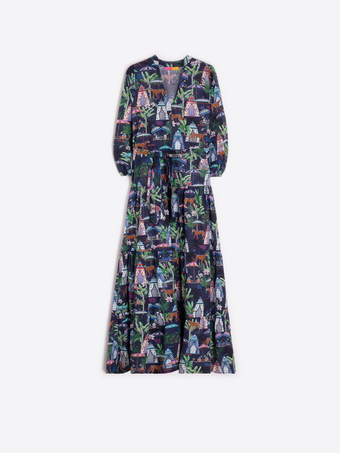 Vilagallo Flora Dress in Chillout Marino