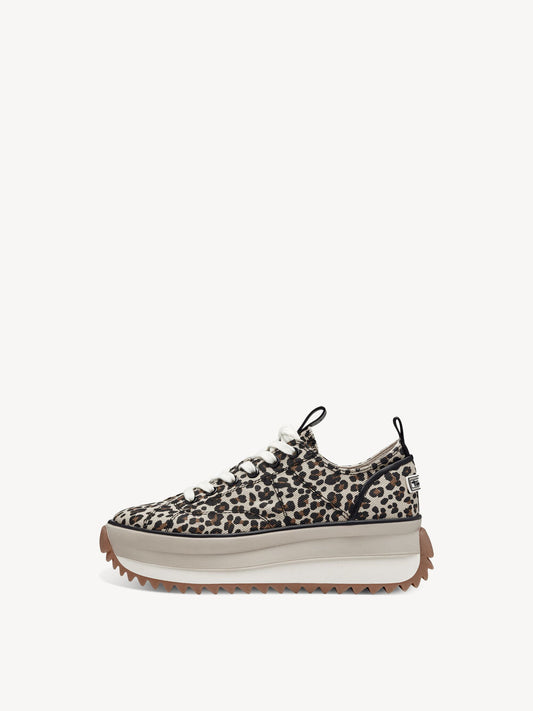 Platform Sneaker in Leopard