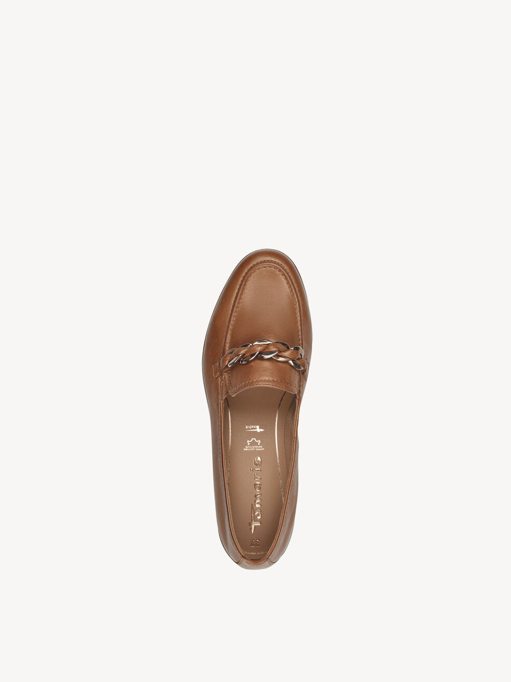 Leather Loafer in Cognac