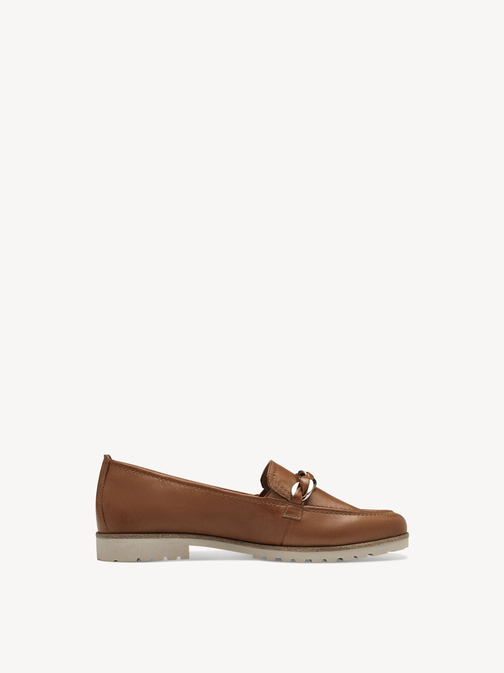 Leather Loafer in Cognac