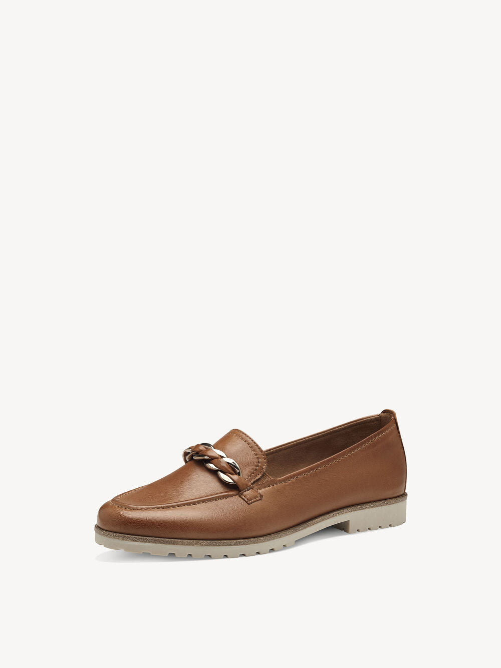 Leather Loafer in Cognac