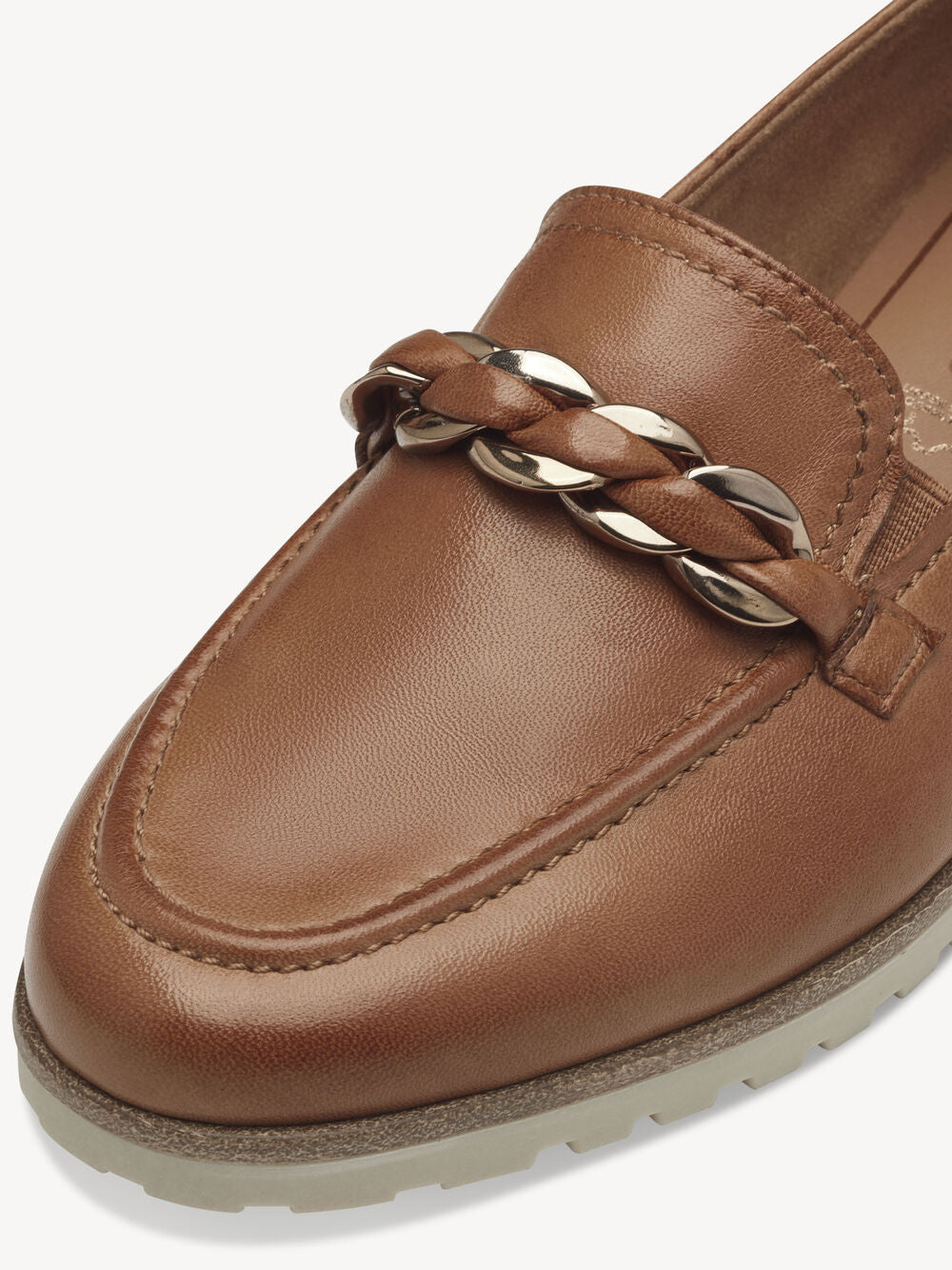 Leather Loafer in Cognac