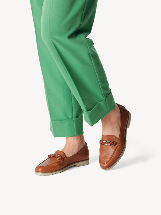 Leather Loafer in Cognac