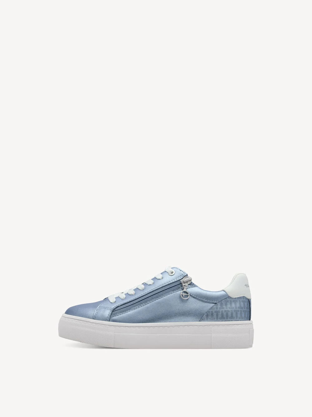 Metallic Sneaker in Light Blue