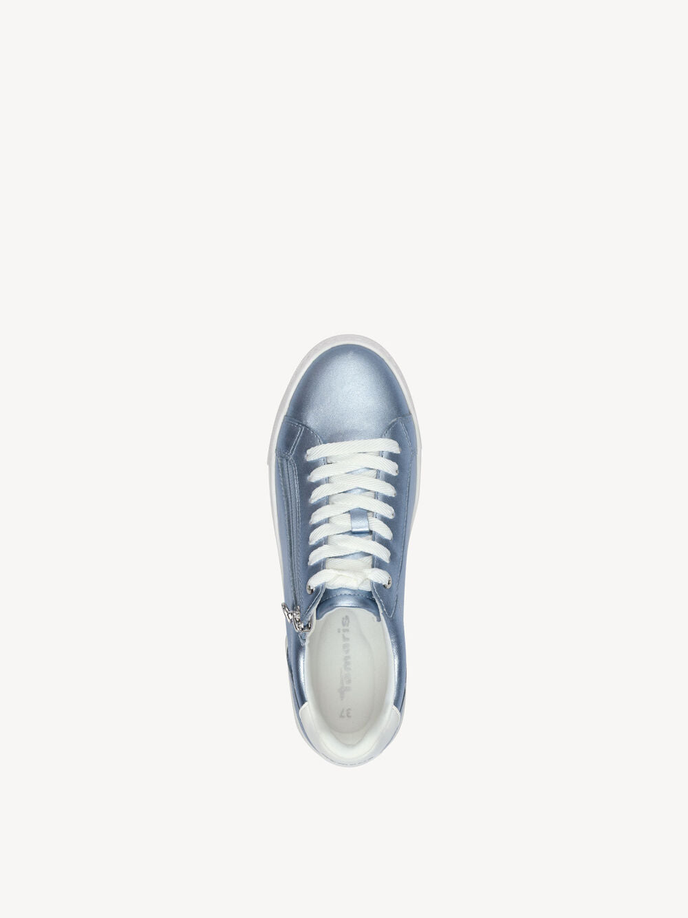 Metallic Sneaker in Light Blue