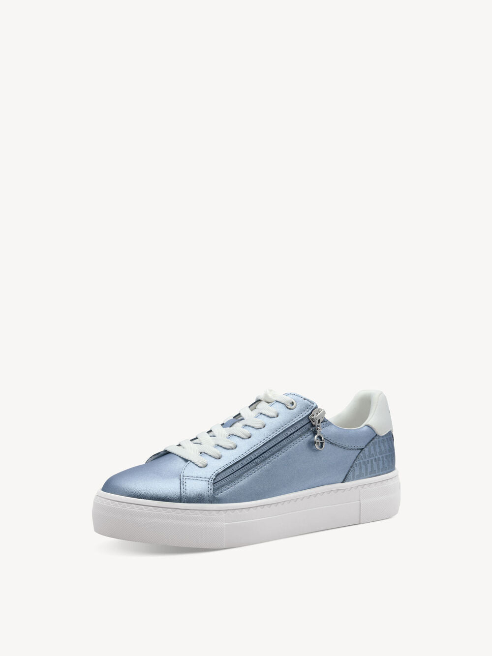 Metallic Sneaker in Light Blue