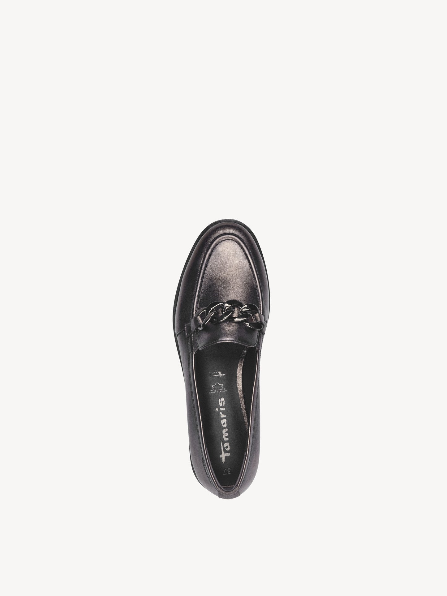 Leather Loafer in Mocca Metallic