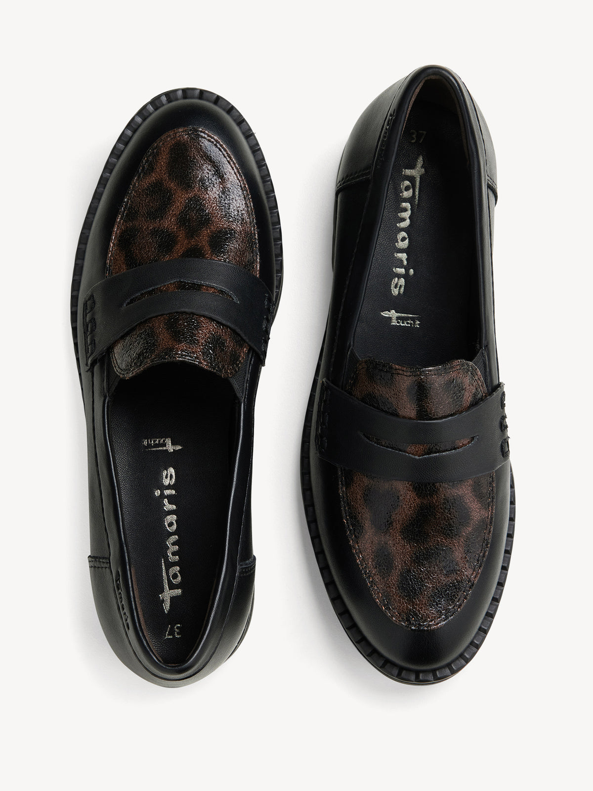 Tamaris Leopard Print Slippers