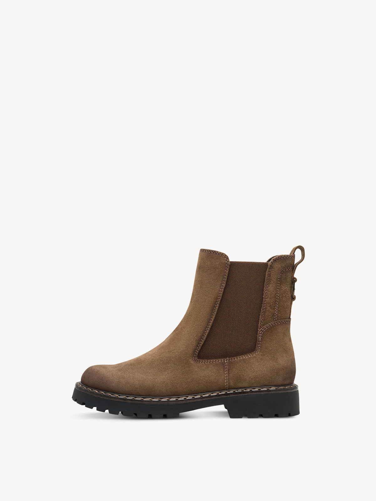 Tamaris Leather Chelsea Boots in Camel