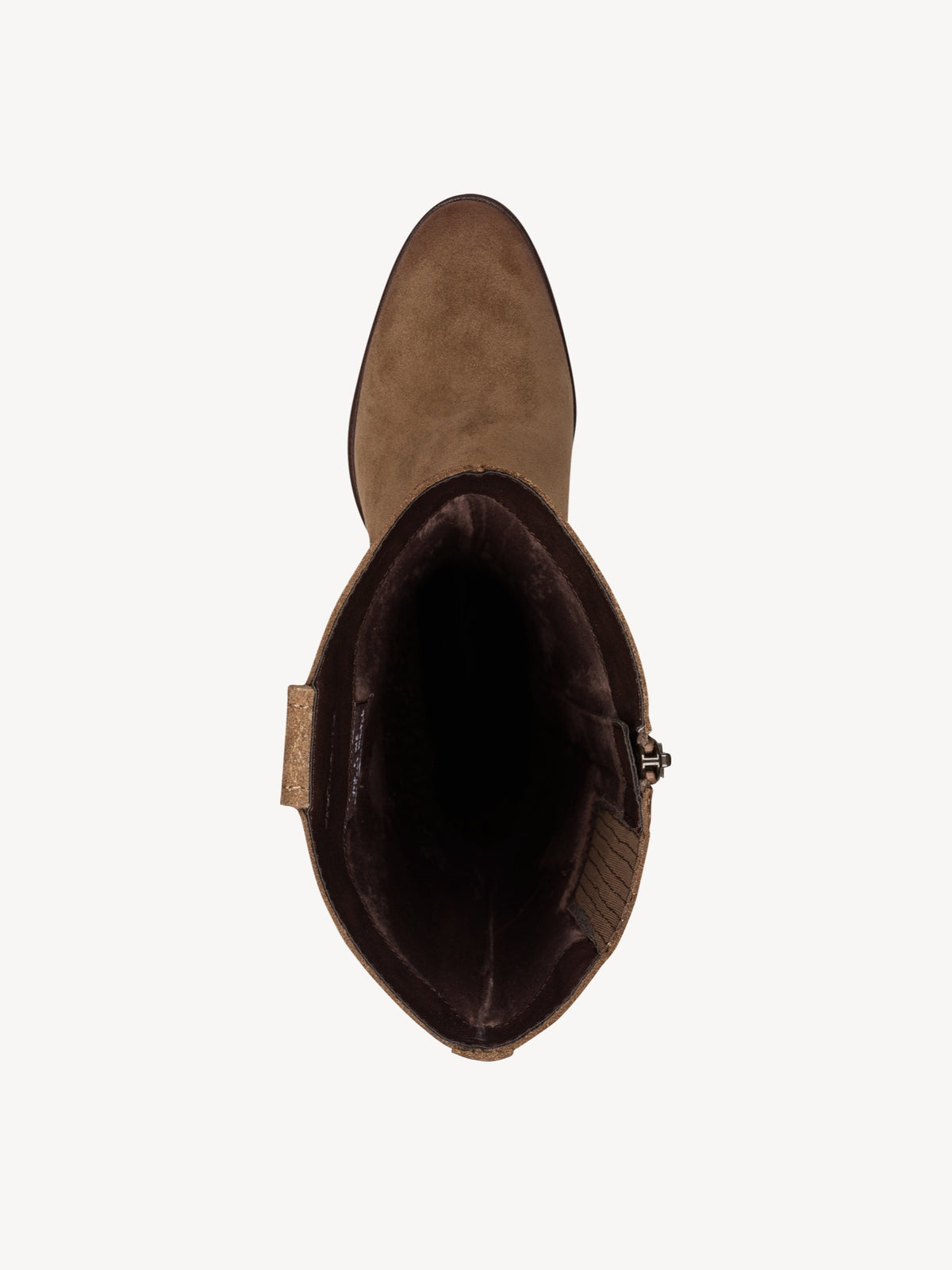 Tamaris Leather Knee High Boots in Camel