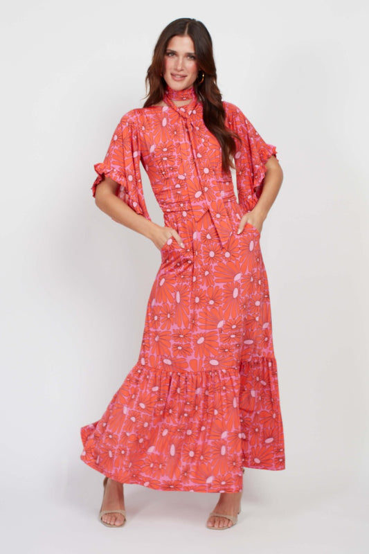 Onjenu Gabriella Dress in Daisy Pink