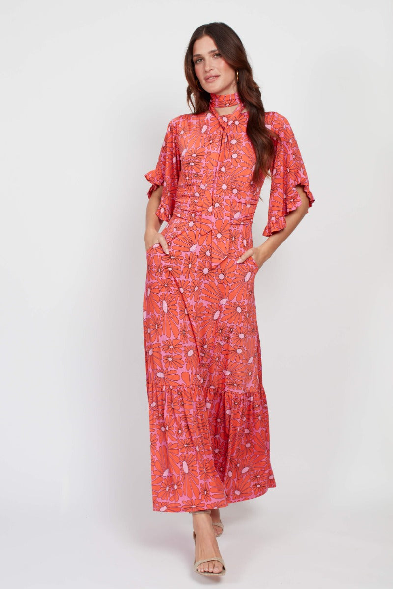 Onjenu Gabriella Dress in Daisy Pink