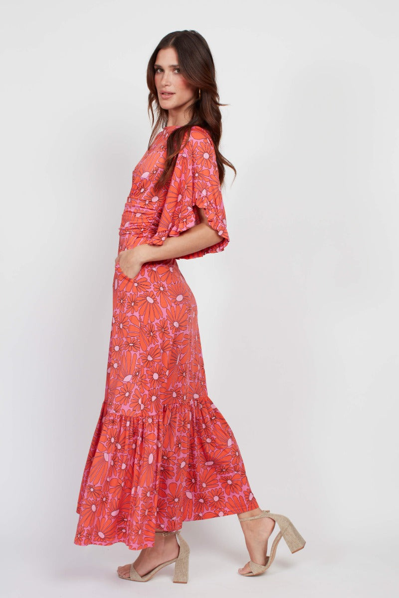 Onjenu Gabriella Dress in Daisy Pink