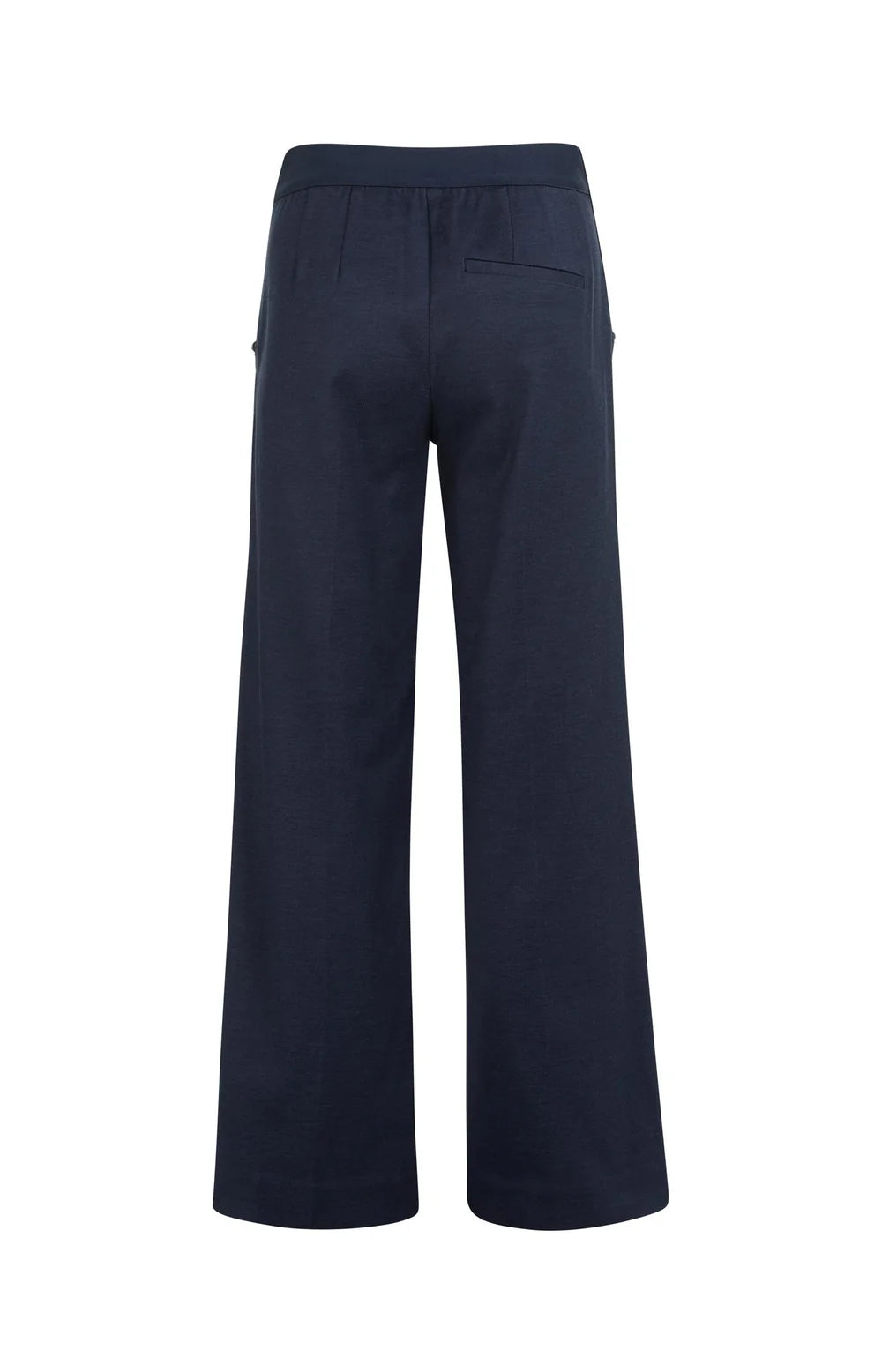 Yaya High Waist Trousers in Navy