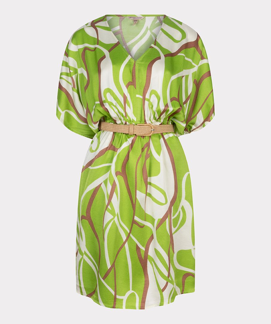 Belted Dress in Paradise Swirl