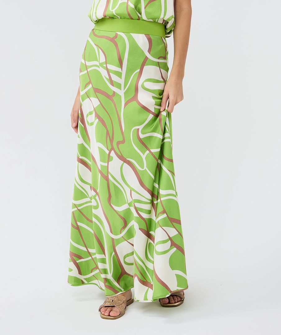 Maxi Skirt in Paradise Swirl