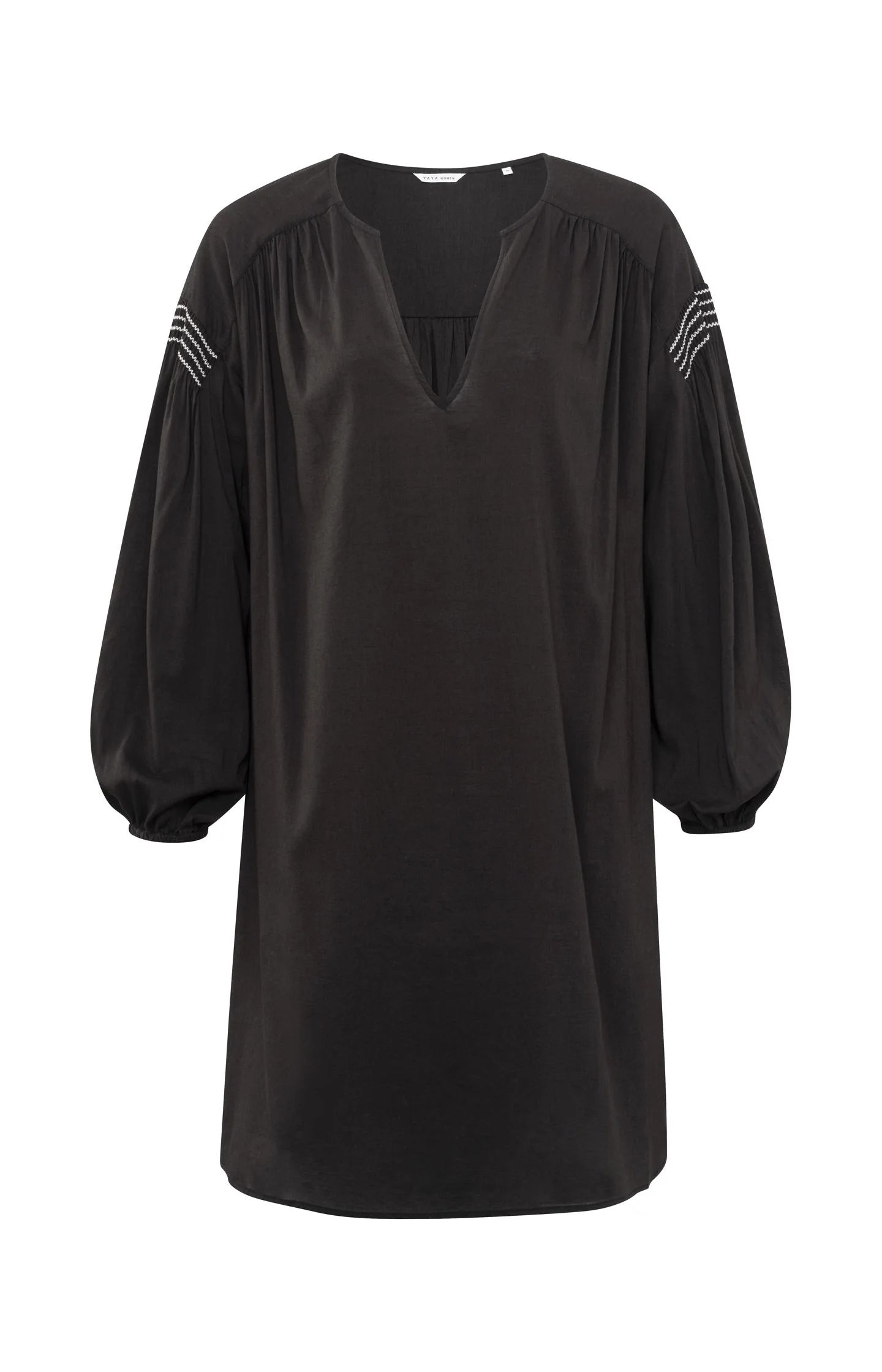 Kaftan Dress in Licorice Black