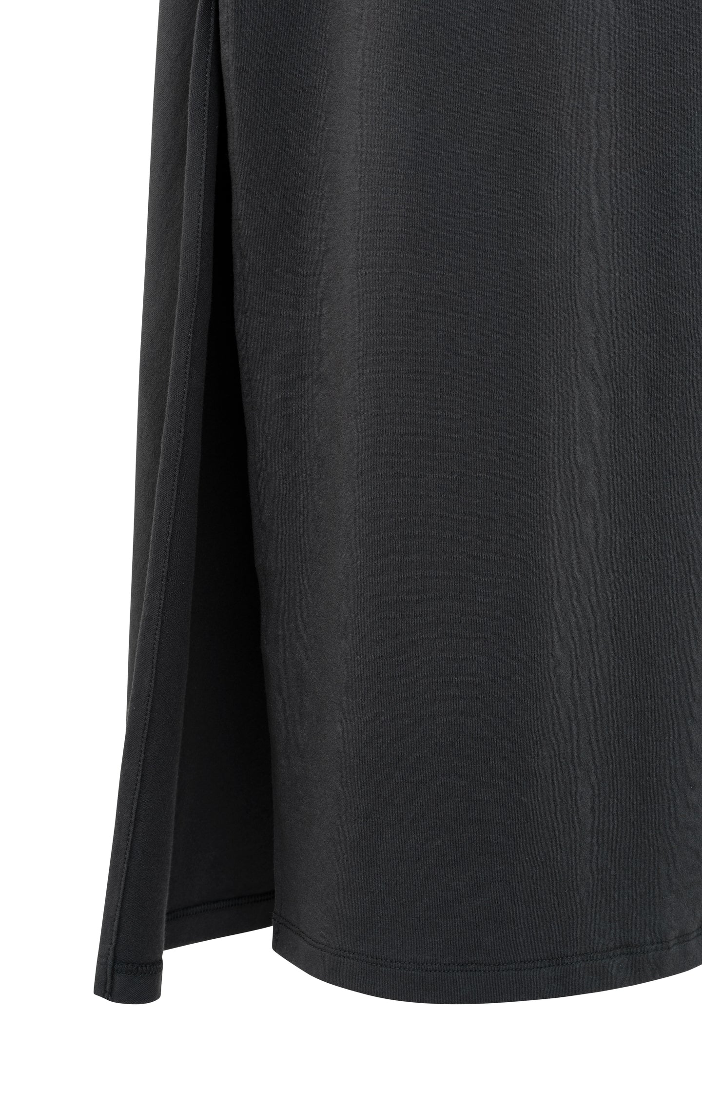 Short-sleeve Midi Dress in Anthracite