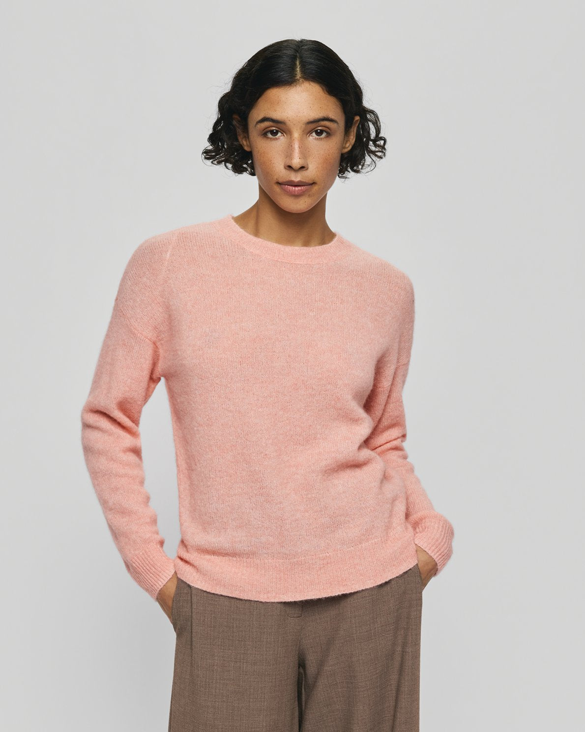 Moss Copenhagen Festina Hope Pullover in Peach