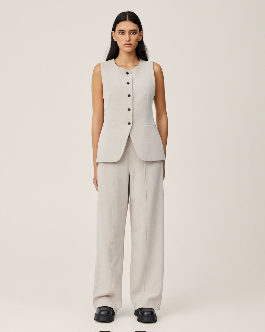 Mirabelle Michelle Suit Pants in Peyote