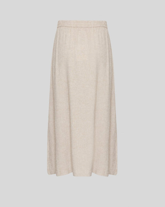 Moss Copenhagen Linen Skirt in Sand