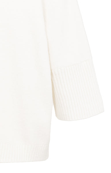 Yaya Mock neck Sweater in Snowfall White