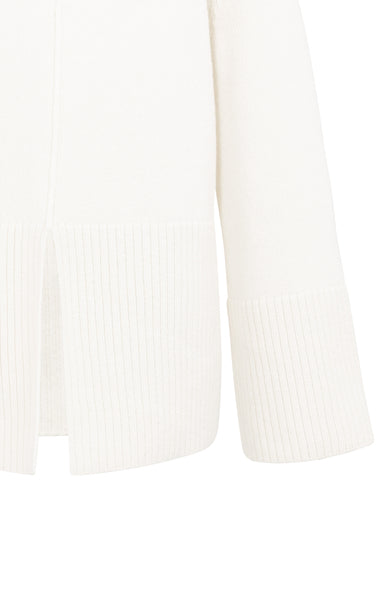Yaya High-Neck Sweater in Snowfall White